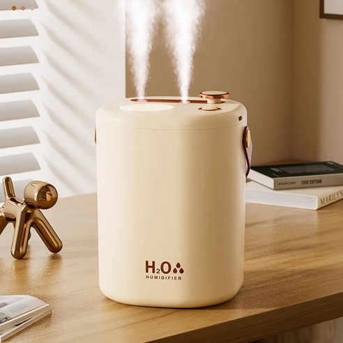 Domiheat가습기 침실 미니 사무용 책상 무음 휴대용가습기 미니 가습기, 08살구색2L
