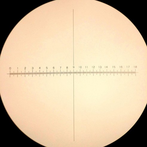 923 광학 유리 교정 슬라이드 DIV 0.1mm 접안 렌즈 레티클 마이크로 미터 면적 눈금자 현미경 계수, Diameter 20mm, 01 Diameter 20mm