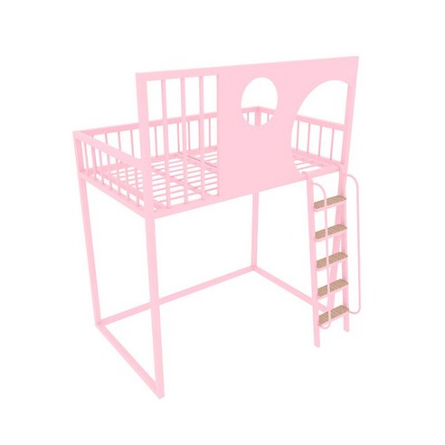 킹 이층 원목 벙커 침대 책상형 방 계단