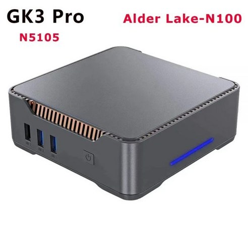 SZBOX 데스크탑 게임용 컴퓨터 미니 PC 인텔 N100 GK3V J4125 8GB 256GB 윈도우 11 프로 16GB 512GB N5105 N5095 와이파이 5 BT42, 8GB 256GB N5105