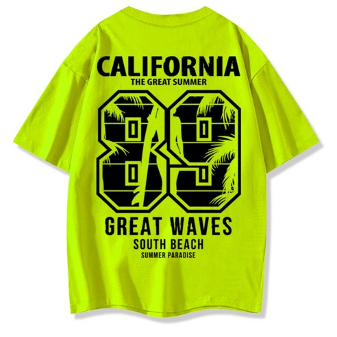 일루소 캘리포니아89 오버핏 반팔 티셔츠