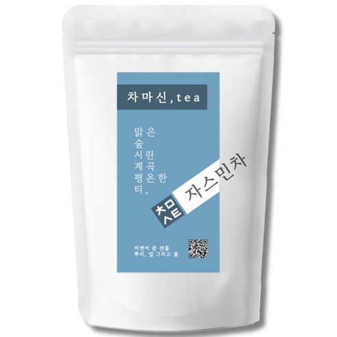 차마신티 자스민차 원물 100% 저온가공 친환경 PLA 삼각티백, 2개, 1g, 50개입