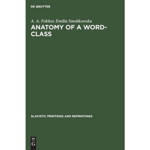(영문도서) Anatomy of a word-class Hardcover, Walter de Gruyter, English, 9783111034140