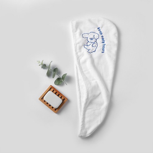 산호 양털 흡수제 자수 건조 캡 극세사 빨리 드라이 고급형, 65*25CM, 새끼 양백색