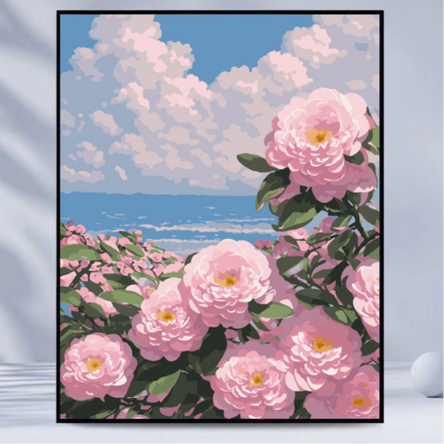 하이퍼리 명화그리기 그림그리기 DIY 세트 40 x 50 cm, 동백꽃DIY, 1개