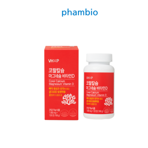 코랄칼슘 마그네슘 비타민D (뼈 치아 영양제), 1개, 120정