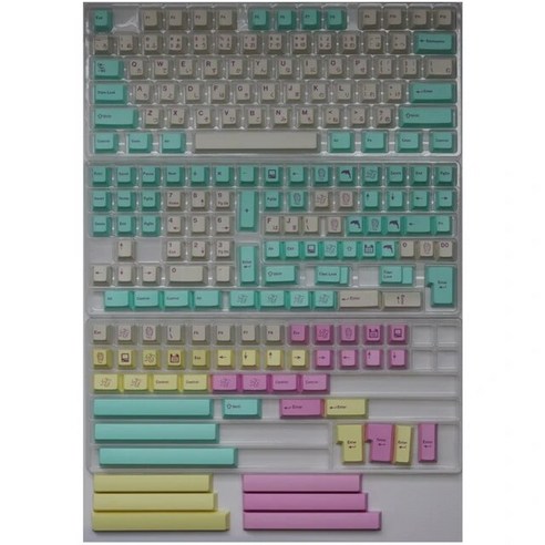 GMK 아날로그 드림스 키캡 PBT 염료 승화 기계식 키보드 165 키 체리 프로파일, 02 keycap-japanese, 없음