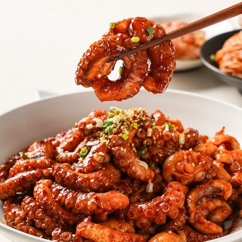 10분 만에 완성되는 밥도둑, 교동낙지 양념 손질 낙지볶음