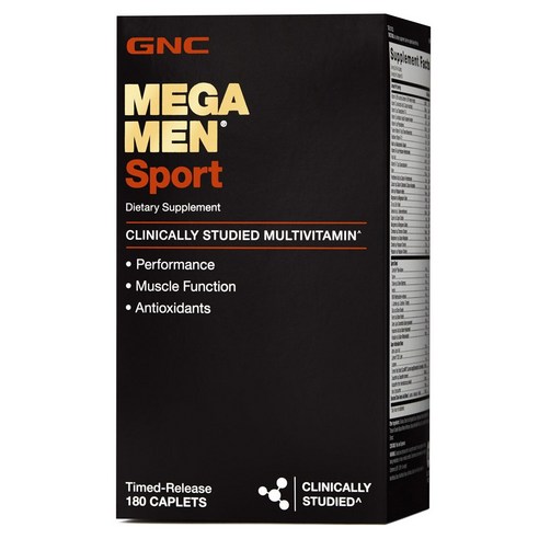 GNC 지앤씨 메가맨 남성비타민 스포츠 (180정) GNC Mega Men Sport 180 Caplets