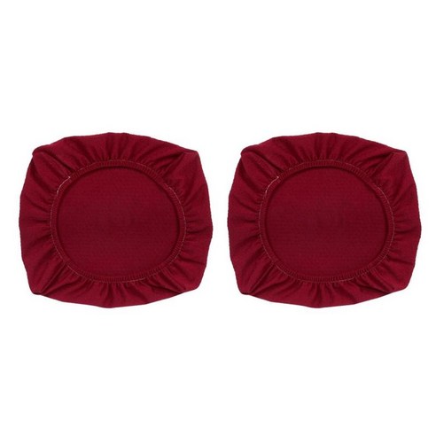 2PCS 스판덱스 의자 커버 주방 식당 의자에 대한 빨 Slipcovers 시트 커버, Burgundy_M, 폴리 에스터