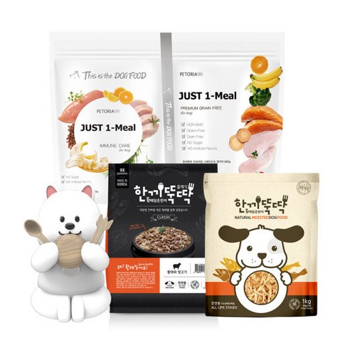 한끼뚝딱 3kg 5.2kg 강아지 애견사료 퍼스트메이트 - 02_클래식 강아지사료 5.2kg, 연어, 사은품