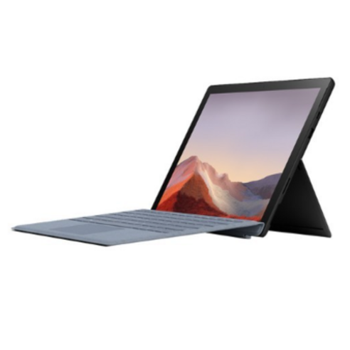 마이크로소프트 2019 Surface Pro7 12.3 + 시그니처 아이스블루 타입커버 세트, 매트 블랙, 코어i7 10세대, 512GB, 16GB, WIN10 Home, VAT-00023