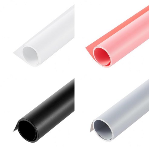 4Pcs 스튜디오 배경 사진 단색 배경 방수 화면, 50 × 50cm, 설명한대로, PVC + PVC