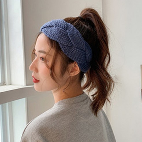톡톡창고 꽈배기 니트 헤어링 머리띠 밴드 헤어밴드 반다나 터번 헤드밴드