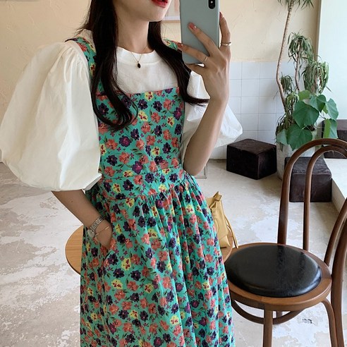 뷔스티에원피스 뷔스티에원피스 슈가펀 프리즈 뷔스티에 플라워 롱 원피스 잇츠스타일 플라워 나시 뷔스티에 민소매 플레어 롱 원피스