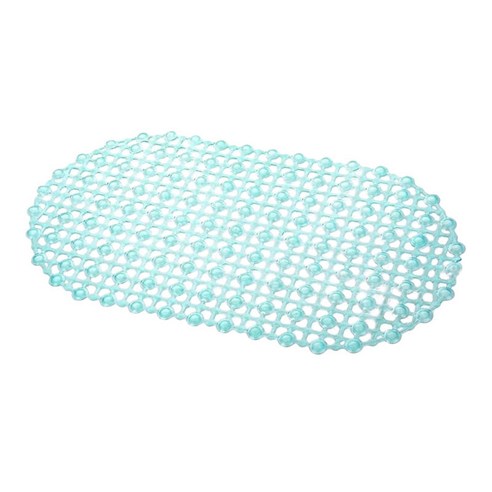67x37cm 흡입 컵 미끄럼 방지 욕실 매트 안전 샤워 욕조 매트 PVC 다채로운 포인트 구슬 마사지 패드 욕실 카펫 목욕, 녹색