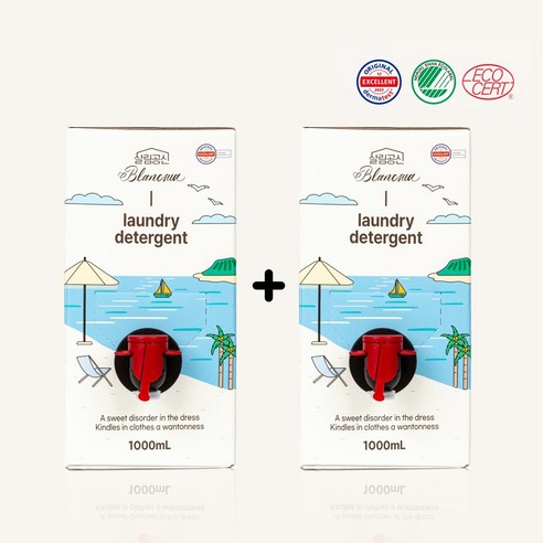 깨끗함과 향기로 일상을 물들이는 블랑수아 고농축 중성세제 세트