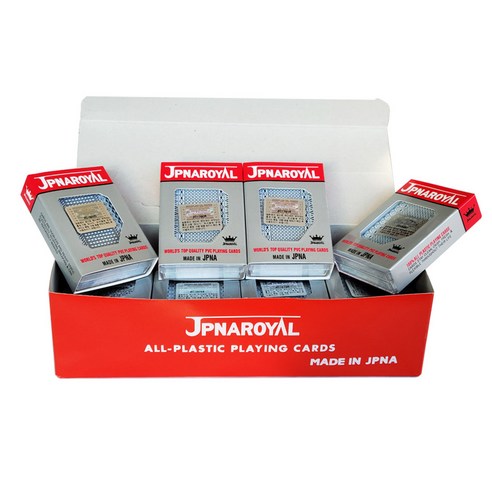 JPNAROYAL 100% 플라스틱 트럼프카드 제비무늬 별무늬 일본수입원단, 세트12p(제비무늬6p+별무늬6p)