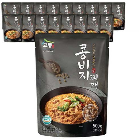 교동 콩비지찌개, 500g, 18개