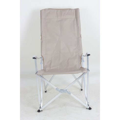 신형 야외 알루미늄 관 의자 캠핑 휴대용 접이식 모래사장 의자 캠핑 대천 의자, 카키색 알루미늄 파이프 의자