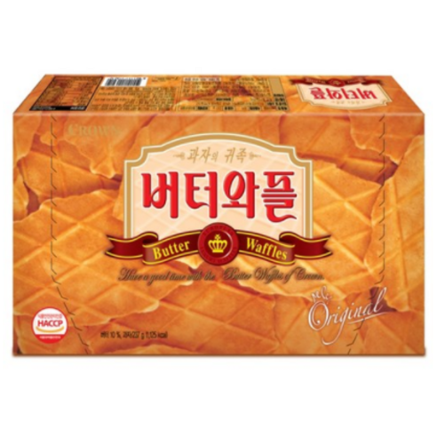크라운제과 버터와플, 237g, 10개
