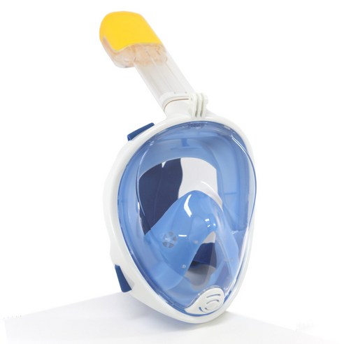 부창인터내셔널 풀 페이스 스노쿨링 마스크, 블루