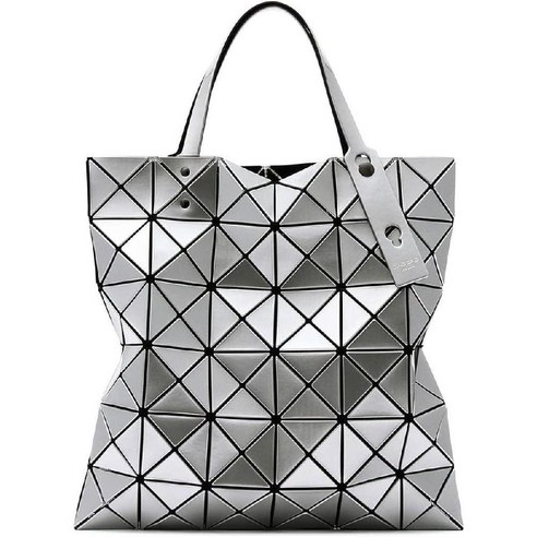 (바오바오 잇세이 미야케) 바오 미야케 루센트 베이직 6 토트백 샤이니 실버
