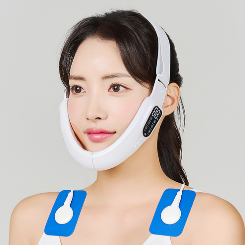 모드샷 EMS 얼굴 리프팅 마사지기 브이라인 밴드 기계 이중턱 턱살 탄력 사각턱 비대칭 교정, 모드샷 리프팅 마사지기