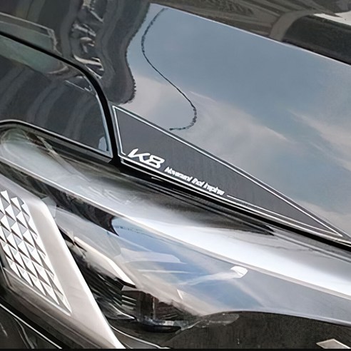 두두카 K8 헤드 라이트 라인 알루미늄 몰딩 차량용품 호환, 1.라이트라인 포인트 실버 k8스피커