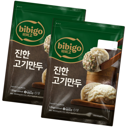 CJ 비비고 진한 고기만두, 1.6kg, 2개