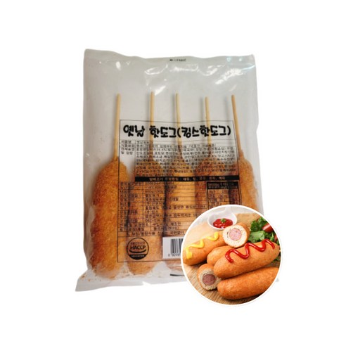 킹스옛날핫도그, 2개, 650g