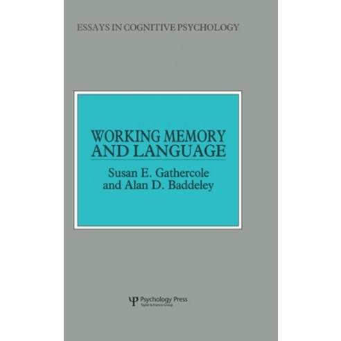 (영문도서) Working Memory and Language Hardcover, Psychology Press, English, 9780863772658