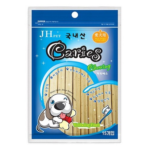 카리에스 애견 치약껌, 분유치즈맛, 1팩