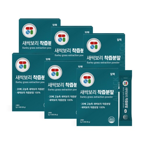 알팩 새싹보리 착즙분말, 6박스(2g x 180포)