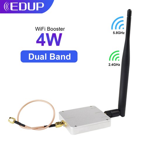 와이파이증폭기 EDUP 와이파이 전력 증폭기 익스텐더 5.8Ghz 5W 신호 부스터 와이파이 라우터 SMA 포트 안테나용 무선 범위 리피터 8W 2.4Ghz, 씨엔, ab015-5.8g 2.4g