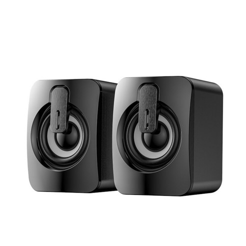 [SW] USB 컴퓨터 스피커 4D 스테레오 서라운드 사운드 바 PC 스피커 미니 서브 우퍼 스피커 홈 시어터 듀얼 음악 시스템, 하나, 색깔1