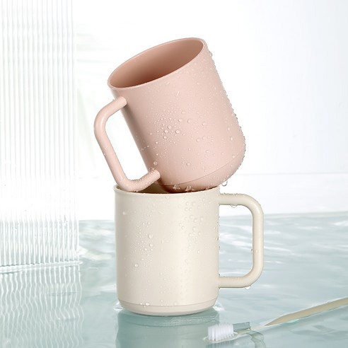 더자카 베이직 손잡이 양치컵: 욕실 공간에 기능성과 스타일을 더하는 필수품