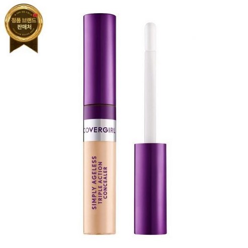COVERGIRL 심플리 에이지리스 트리플 액션 컨실러 버프 베이지 1팩, Buff Beige, 0.24 Ounce (Pack of 1)
