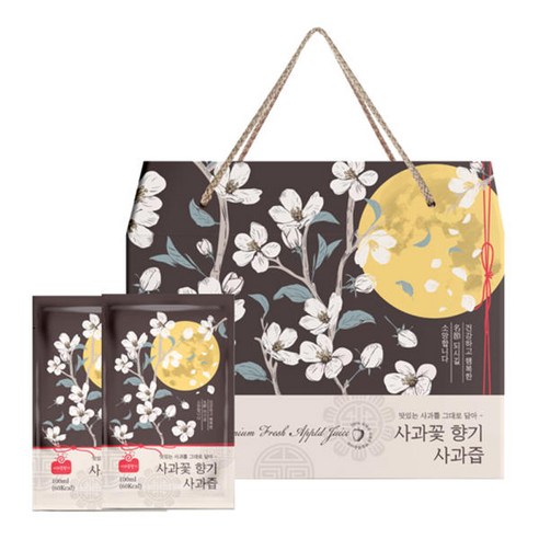 청송 사과꽃향기 사과즙 100ml 100팩, 100개