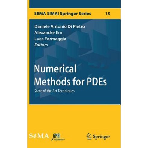 (영문도서) Numerical Methods for Pdes: State of the Art Techniques Hardcover, Springer, English, 9783319946757