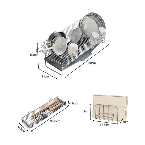 스테인리스의 우아함과 편리함이 조화된 튜즌 프리미엄 올스텐 식기건조대