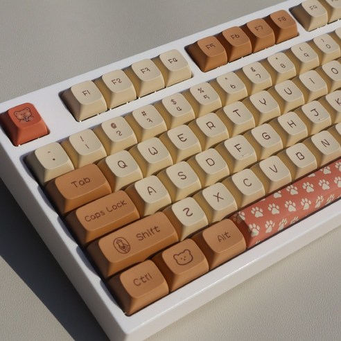 XDA 밀크티베어 키캡 PBT 앱코 콕스 선물용 귀여운키캡 (133키) XDA 밀크티베어 키캡 PBT 앱코 콕스 선물용 귀여운키캡 (133키)