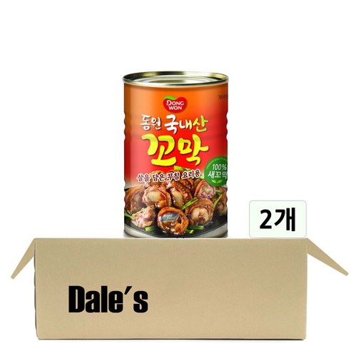 데일즈기획 동원 국내산 꼬막 캔 통조림, 2개, 280g