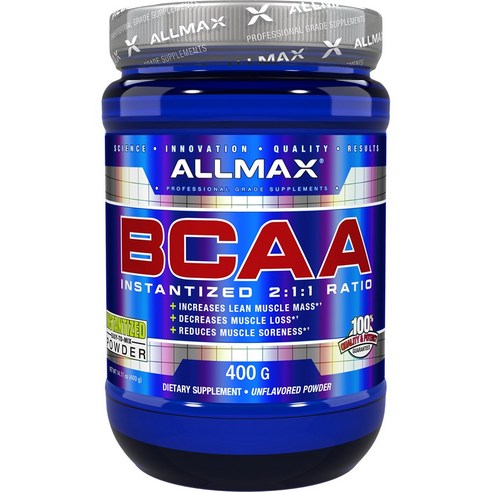 Allmax 100% 퓨어 BCAA, 1개, 400g