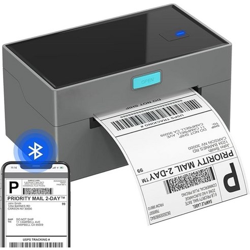 Bluetooth Thermal Shipping Label Printer Label Pri, 1개