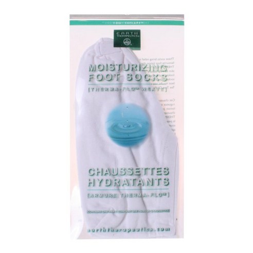 Earth Therapeutics 모이스춰라이징 풋 삭스, White