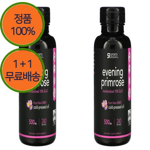 스포츠리서치 달맞이꽃종자유 Evening Primrose 500 mg 240정 소프트젤, 1개