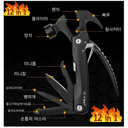 티이엠 다용도 공구 멀티툴, 1개
