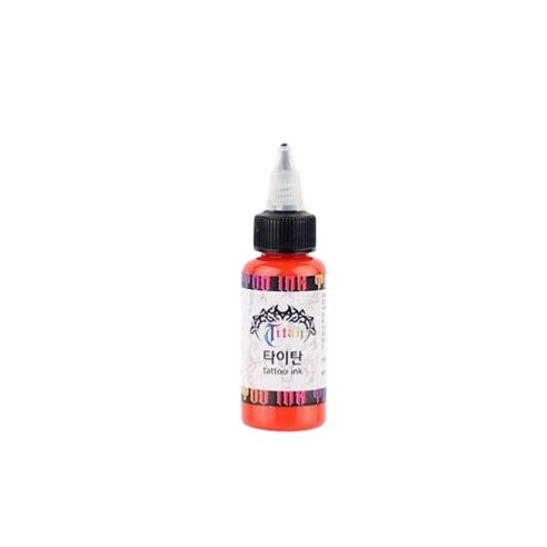 하나뷰티 타투색소 타이탄 문신용 잉크 TITAN TATTOO INK, 1개, 오렌지 - 0.5
