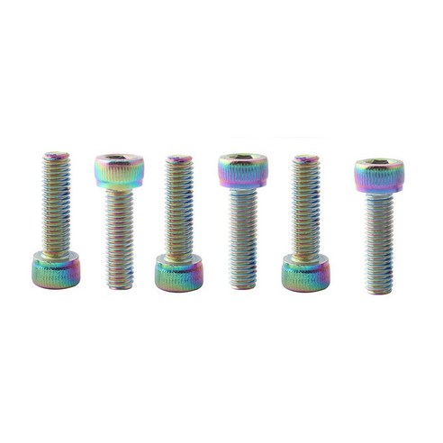 Xzante 6 개 자전거 스템 볼트 m5x18mm 스테인레스 스틸 핸들 바 나사 mtb 도로 고정 기어
